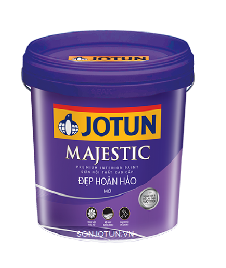 Sơn nước nội thất Jotun Majectic Đẹp Hoàn Hảo Mờ 4 hoan hao mo